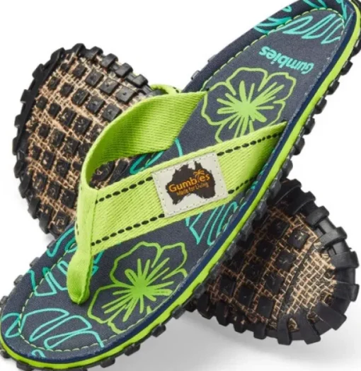 Islander Lime Hibiscus Unisex-Gumbies Fashion