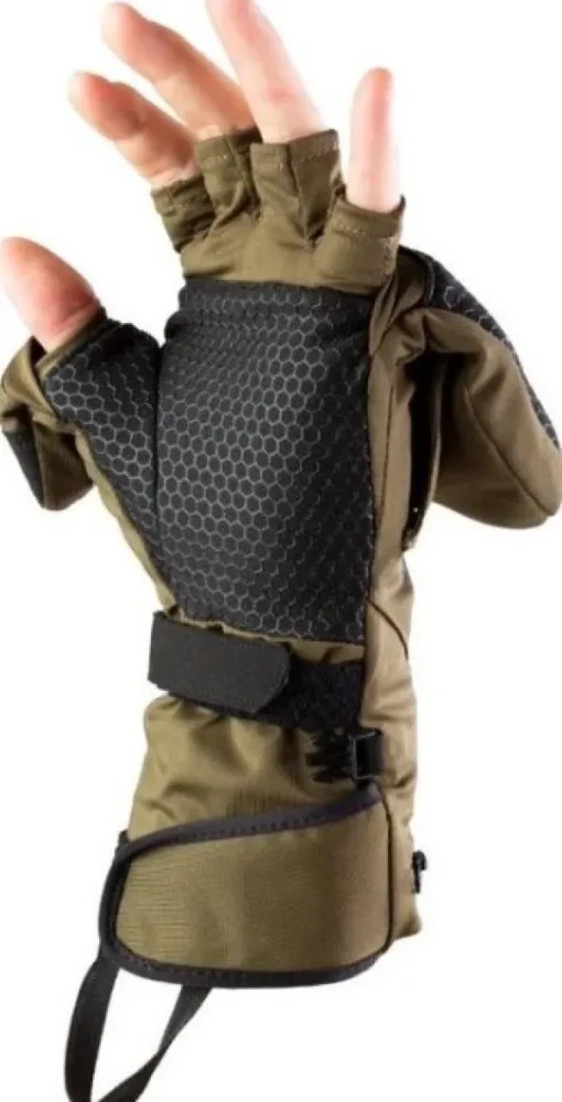 Heat Experience Heated Hunt Pullover Mittens Unisex lämpökintaat metsästykseen, maastonvihreä Sale