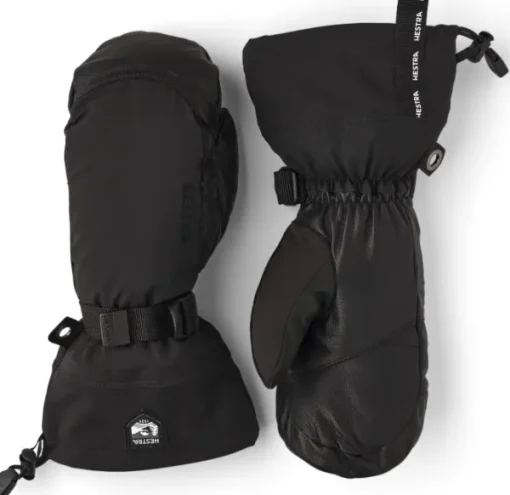 Army Leather Extreme Mitt kintaat, musta-Hestra Outlet