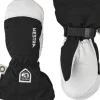 Hestra Army Leather Heli Ski Jr lasten kintaat, musta Hot