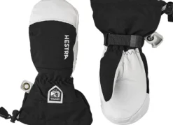 Hestra Army Leather Heli Ski Jr lasten kintaat, musta Hot