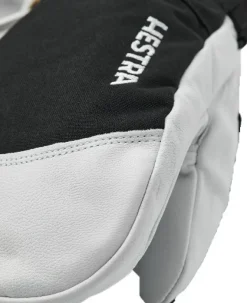 Hestra Army Leather Heli Ski Jr lasten kintaat, musta Hot