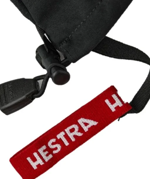 Hestra Army Leather Heli Ski Jr lasten kintaat, musta Hot