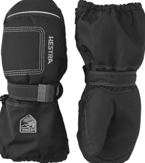 Hestra Baby Zip Long Mitt Musta Discount