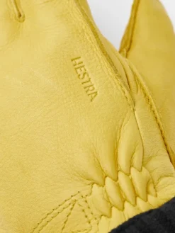 Hestra Deerskin Primaloft Rib nahkahanska, keltaruskea Best
