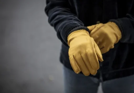 Hestra Deerskin Primaloft Rib nahkahanska, keltaruskea Best