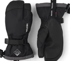 Hestra Gauntlet CZone Junior 3 Finger -lasten toppahanskat (Black) New