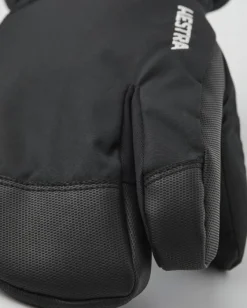 Hestra Gauntlet CZone Junior 3 Finger -lasten toppahanskat (Black) New