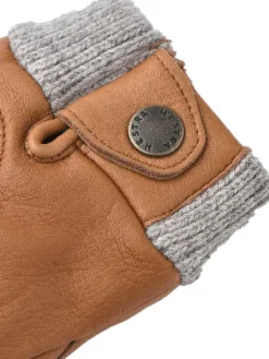 Idun Mitt hirvennahkaiset kintaat, vaaleanruskea-Hestra Discount