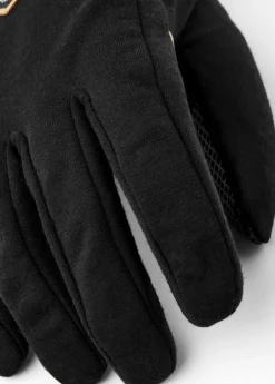 Merino Windwool Liner merinovillahanskat, unisex, musta-Hestra New