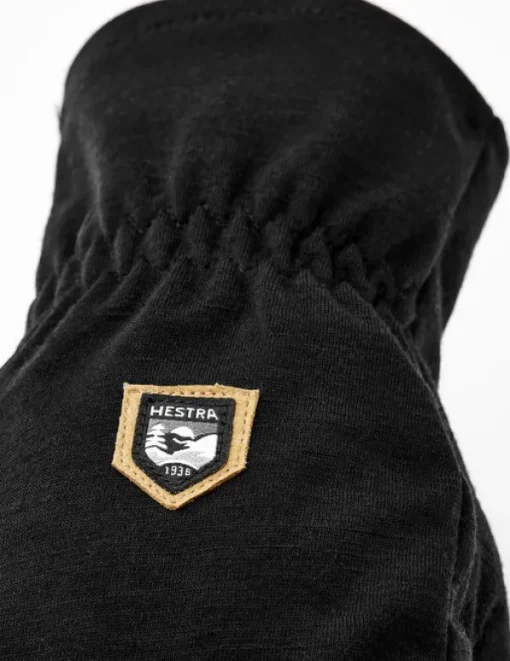 Merino Windwool Liner merinovillahanskat, unisex, musta-Hestra New