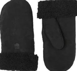 Hestra Sheepskin Mitt naisten nahkakintaat, musta Hot