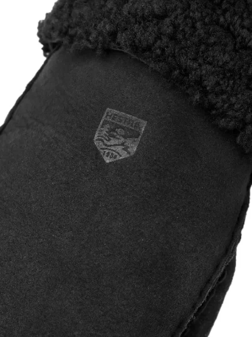 Hestra Sheepskin Mitt naisten nahkakintaat, musta Hot