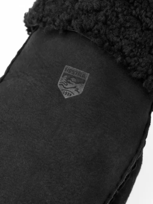 Hestra Sheepskin Mitt naisten nahkakintaat, musta Hot