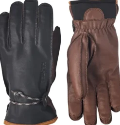 Hestra Wakayama 5 finger nahkahanskat, unisex, tummansininen/ruskea Sale