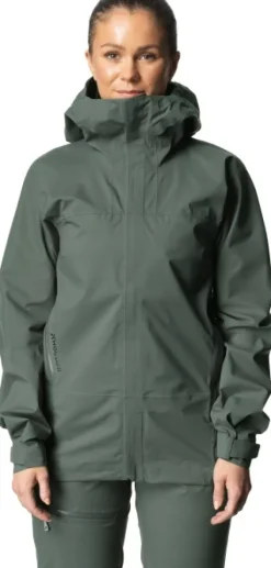 BFF Jacket naisten kuoritakki, vihreäharmaa-Houdini New