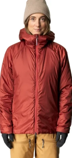 Dunfri Jacket naisten toppatakki, Deep Red-Houdini Outlet