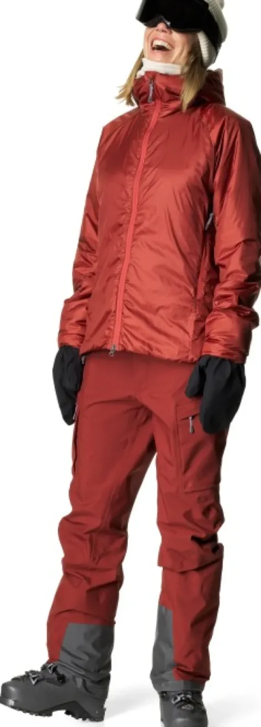 Dunfri Jacket naisten toppatakki, Deep Red-Houdini Outlet