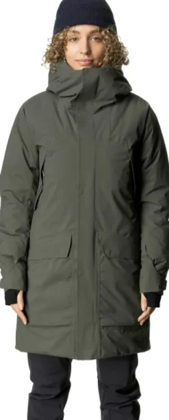 Fall in Parka naisten kuoritakki, vihreä-Houdini Clearance
