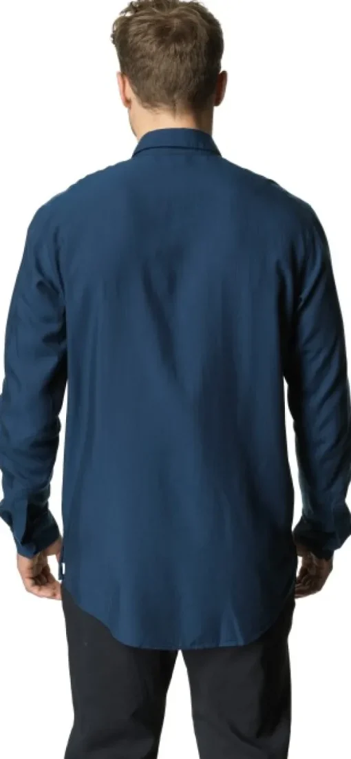 Houdini M's Tree Longsleeve Shirt Big Blue Light Clearance