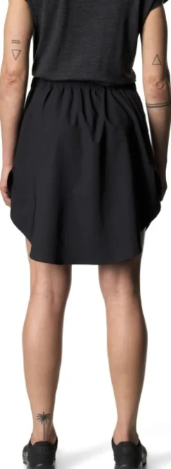 Stride Skirt tekninen hame, musta-Houdini Fashion