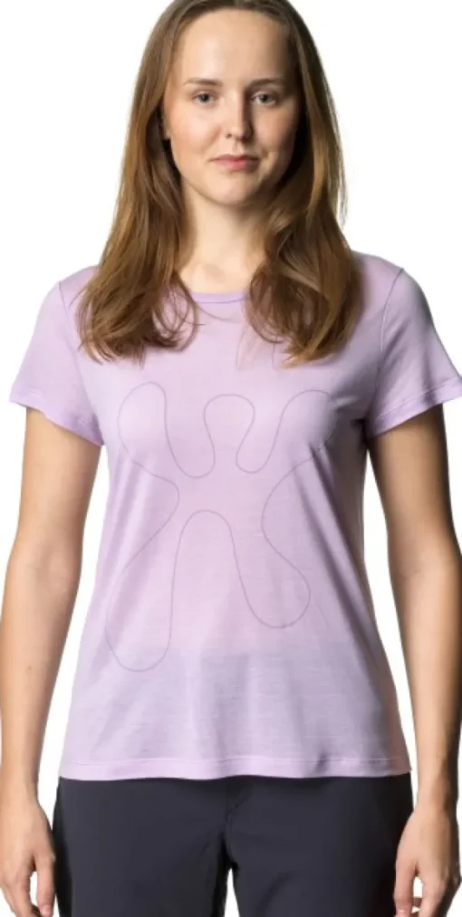 Tree Message Tee naisten t-paita, liila-Houdini Online