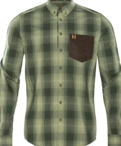 Härkila Akkan Shirt kauluspaita, Duffel Green Clearance