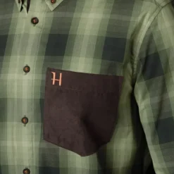 Härkila Akkan Shirt kauluspaita, Duffel Green Clearance