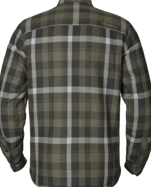Härkila Asmund Insulated Wool Shirt paita, Willow Green/Phantom Sale