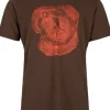 Bullseye Wood T-shirt puuvillainen t-paita, ruskea-Härkila Discount