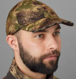 Härkila Deer Stalker Camo HWS Keps metsästyslippalakki, vihreä Discount