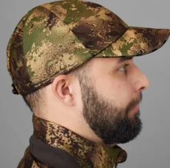 Härkila Deer Stalker Camo HWS Keps metsästyslippalakki, vihreä Discount