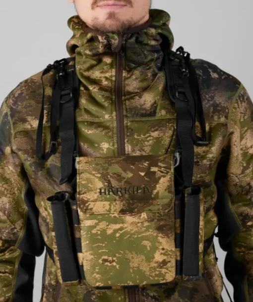 Härkila Deer Stalker Camo Bino Strap kiikarin kantolaukku valjailla, Axis MSP®Forest New