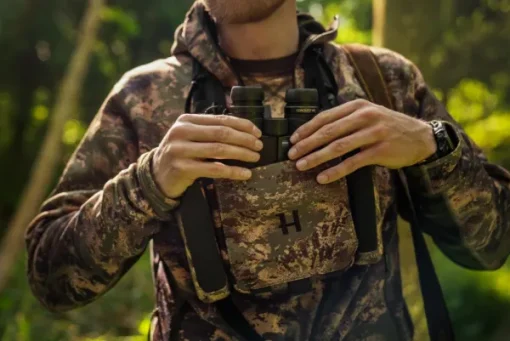 Härkila Deer Stalker Camo Bino Strap kiikarin kantolaukku valjailla, Axis MSP®Forest New