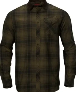 Driven Hunt -flanellipaita, Olive Green Check-Härkila Fashion
