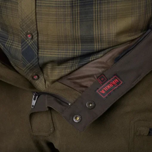 Driven Hunt HWS Leather Trousers metsästyshousut, Willow Green/Shadow Brown-Härkila Best