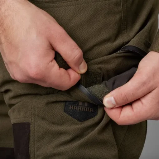 Driven Hunt HWS Leather Trousers metsästyshousut, Willow Green/Shadow Brown-Härkila Best