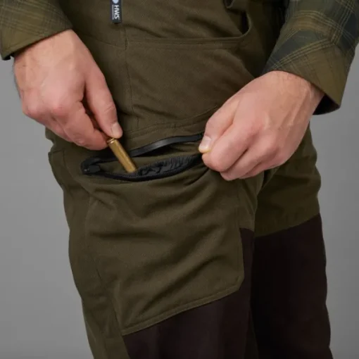 Driven Hunt HWS Leather Trousers metsästyshousut, Willow Green/Shadow Brown-Härkila Best