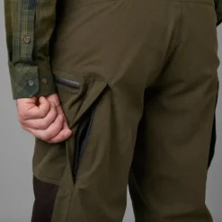 Driven Hunt HWS Leather Trousers metsästyshousut, Willow Green/Shadow Brown-Härkila Best