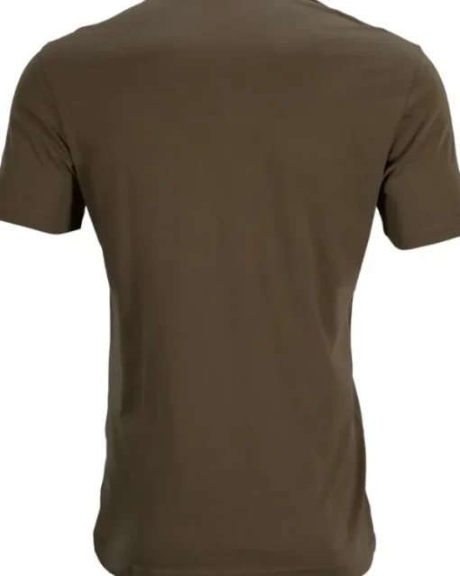 Graphic T-shirt puuvillainen t-paita, 2 kpl, ruskea/harmaa-Härkila Online