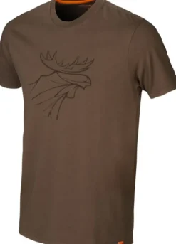 Härkila Graphic T-Shirt 2-Pack Willow Green/Slate Brown Outlet