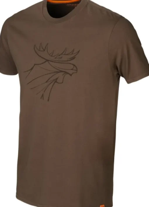 Härkila Graphic T-Shirt 2-Pack Willow Green/Slate Brown Outlet