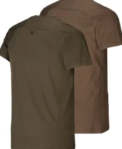 Härkila Logo T-Shirt 2-Pack Willow Green/Slate Brown Sale