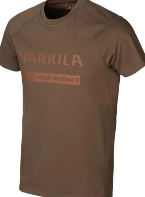 Härkila Logo T-Shirt 2-Pack Willow Green/Slate Brown Sale