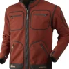 Härkila Kamko Windstopper -fleecetakki, punainen/ruskea Discount
