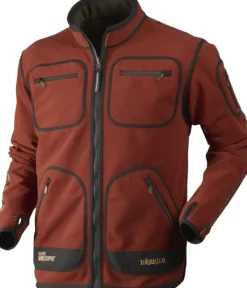 Härkila Kamko Windstopper -fleecetakki, punainen/ruskea Discount