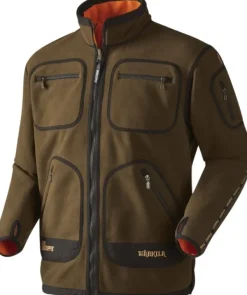 Härkila Kamko Windstopper Fleece Jacket Hunting Green/Orange Blaze Sale