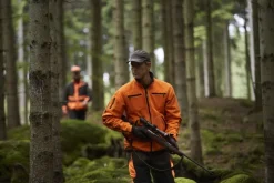 Härkila Kamko Windstopper Fleece Jacket Hunting Green/Orange Blaze Sale
