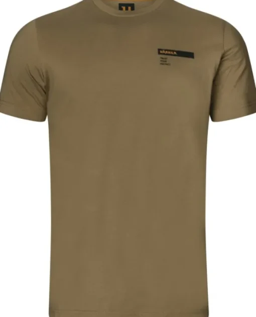 Logo Brand T-Shirt Dark Antique Bronze-Härkila Clearance