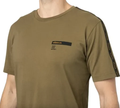Logo Brand T-Shirt Dark Antique Bronze-Härkila Clearance